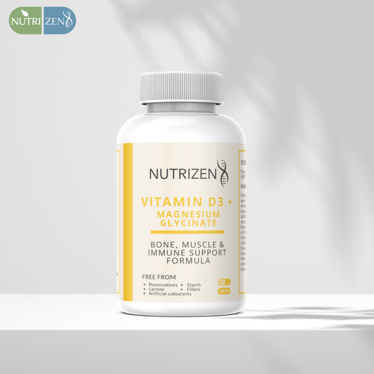 NutriZen Vitamin D3 + Magnesium Glycinate