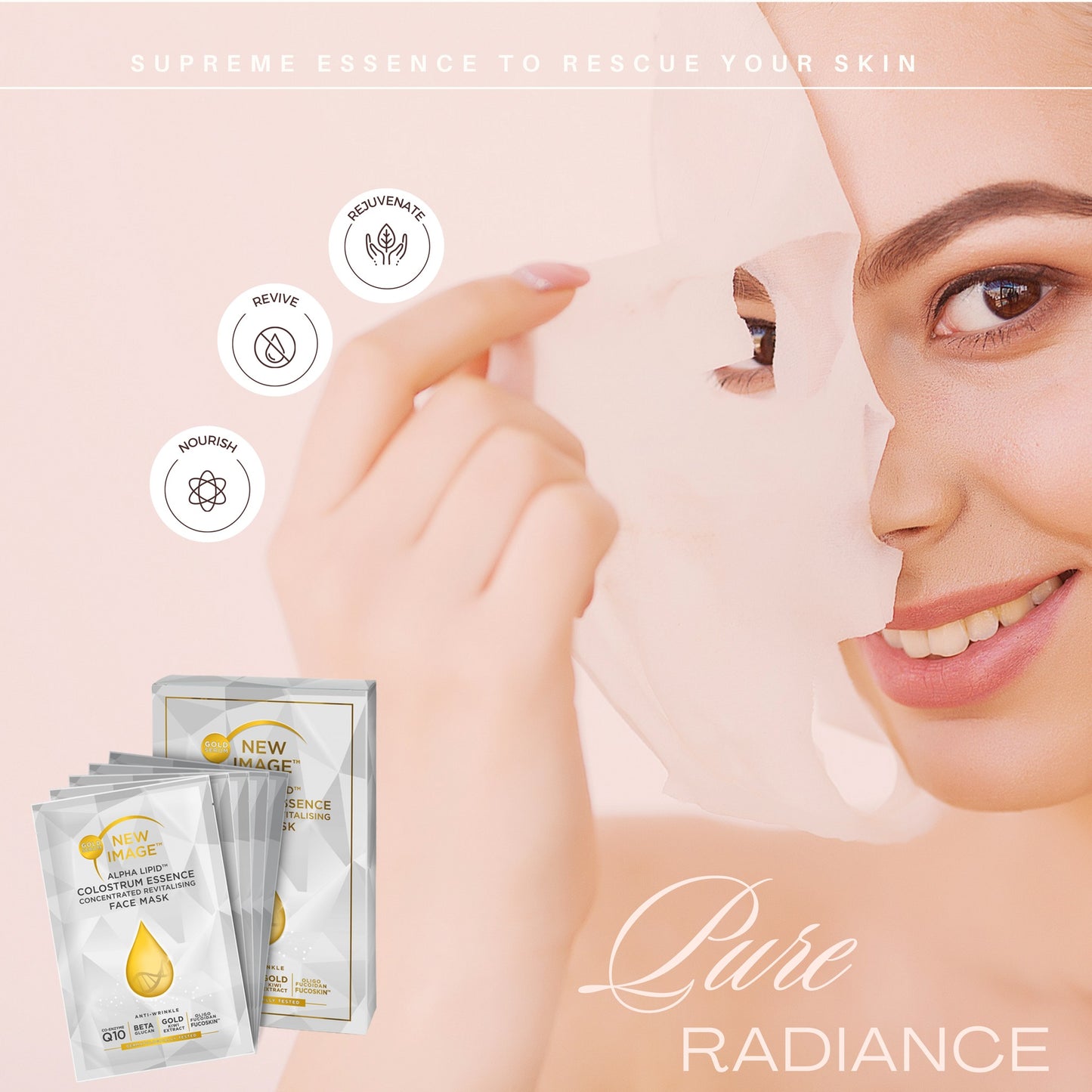 Alpha Lipid™ Colostrum Essence Face Mask (5 x per Display)